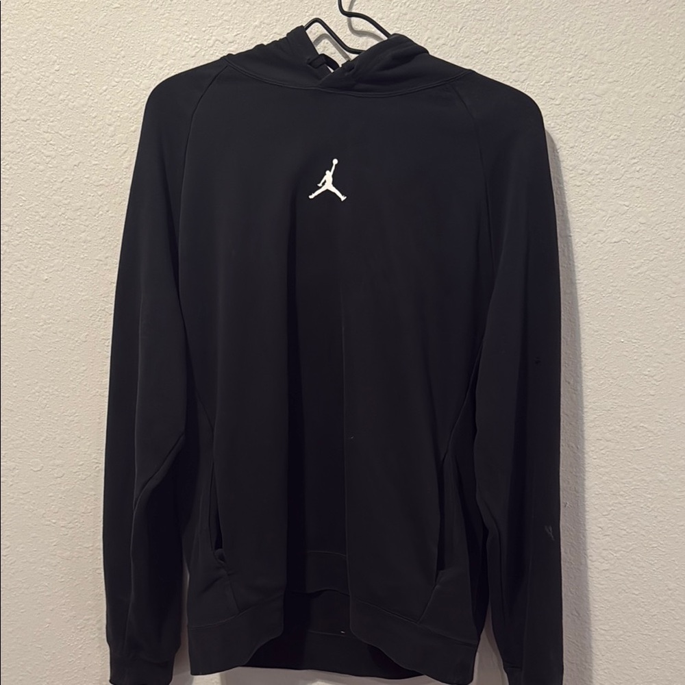 Jordan Black Hoodie with White Logo